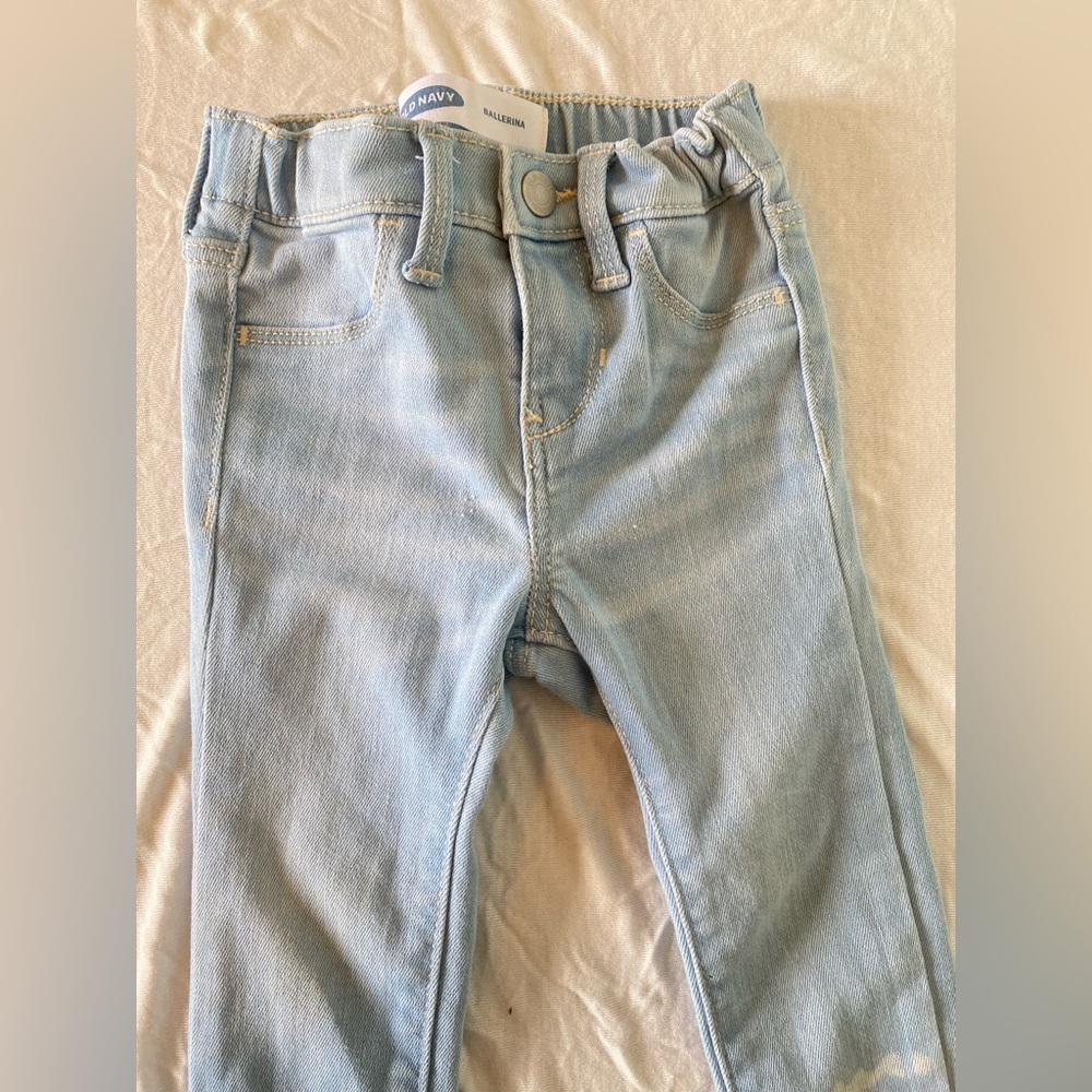 Light Blue Kids Denim Jeans: Old Navy Ballerina Size 2T. - Picture 5 of 6